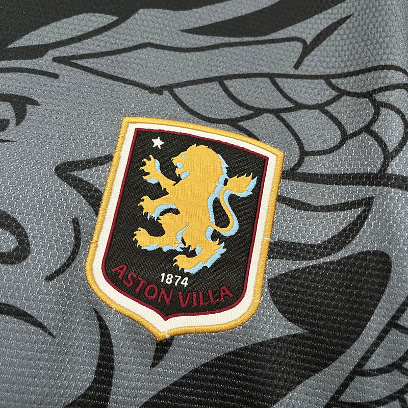 Camisa Aston Villa Black 25/26 - Versão Torcedor